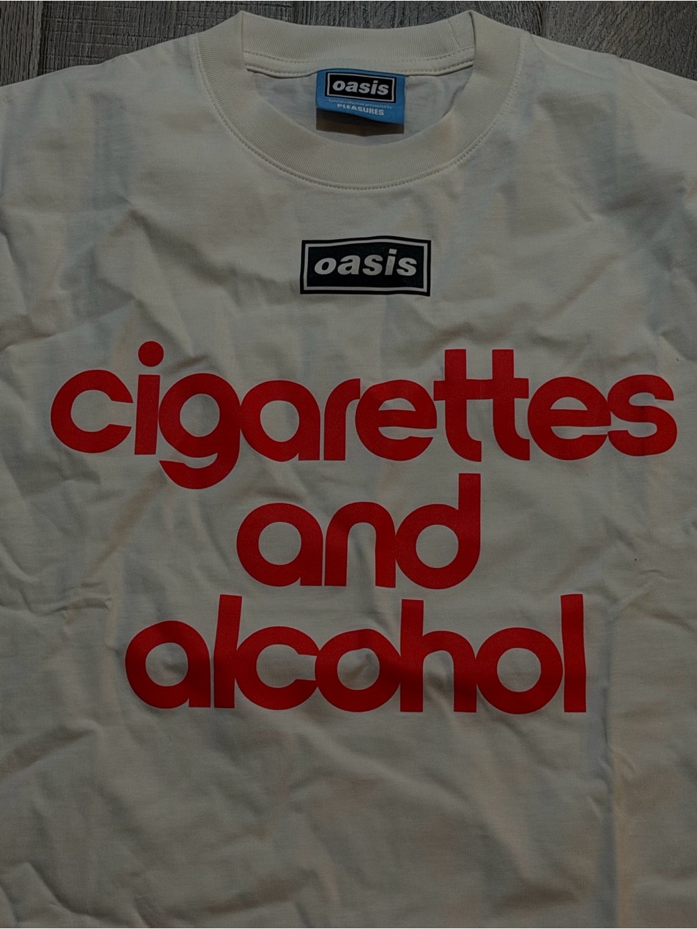 🔥 Oasis x PLEASURES "Cigarettes & Alcohol" Tee 🔥